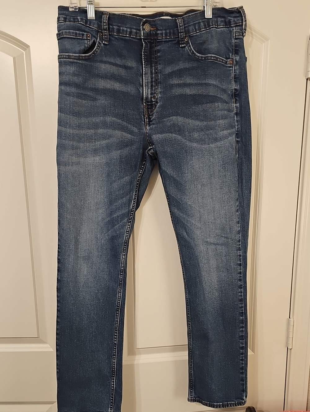 Levi's Blue Denim Jeans with Gold Stitching